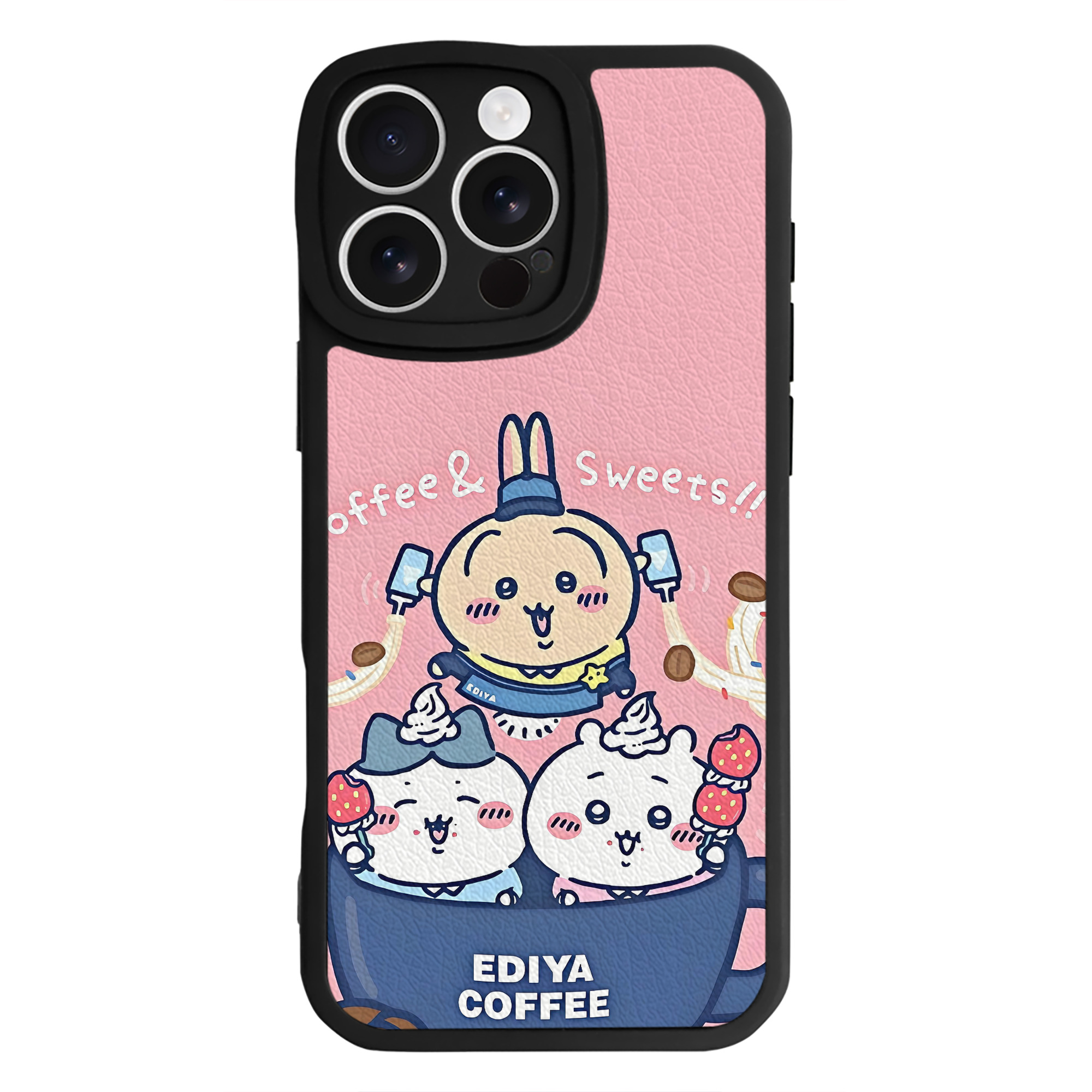 （画像用） ちいかわ Chii-kawa 【iPhone 16シリーズ対応】シリコンスマホケース（レザー調） 材質：シリコン
